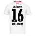Eintracht Frankfurt Hugo Larsson #16 Venkovní Dres 2025-26 Krátkým Rukávem